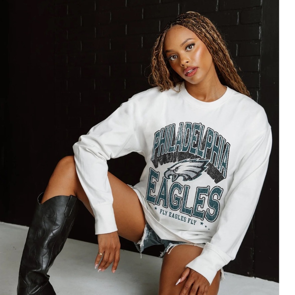 NWT PHILADELPHIA EAGLES TIME OUT MIDWEIGHT LONG-SLEEVE TEE